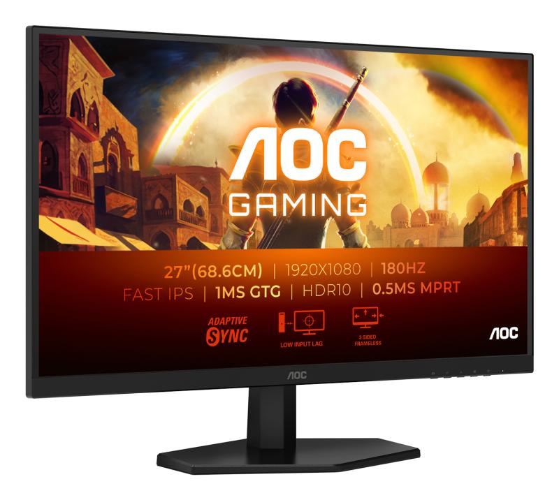 Monitor AOC 27G42E 27", Full HD, Fast IPS, 180Hz, Negru