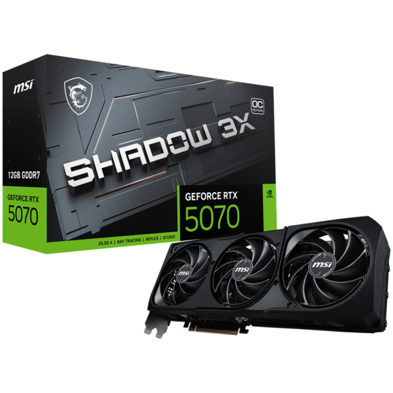 MSI GEFORCE RTX 5070 12G SHADOW 3X OC 12GB GDDR7