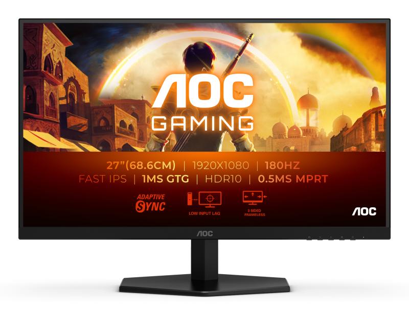 Monitor AOC 27G42E 27", Full HD, Fast IPS, 180Hz, Negru