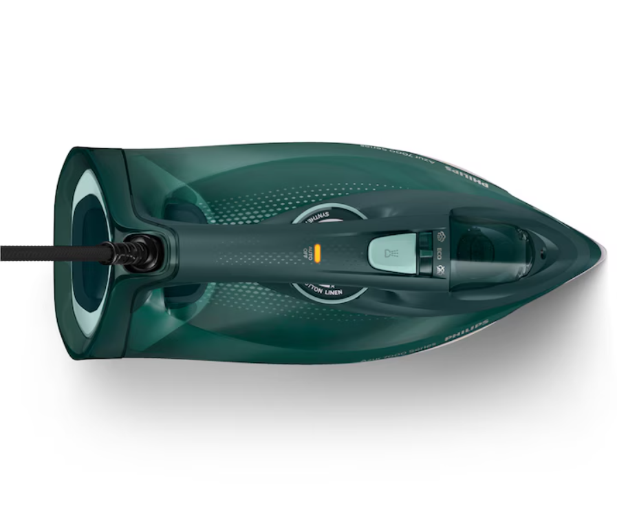Fier de calcat Philips Azur DST7050/70, 2800W, talpa SteamGlide Elite, oprire automata, Verde