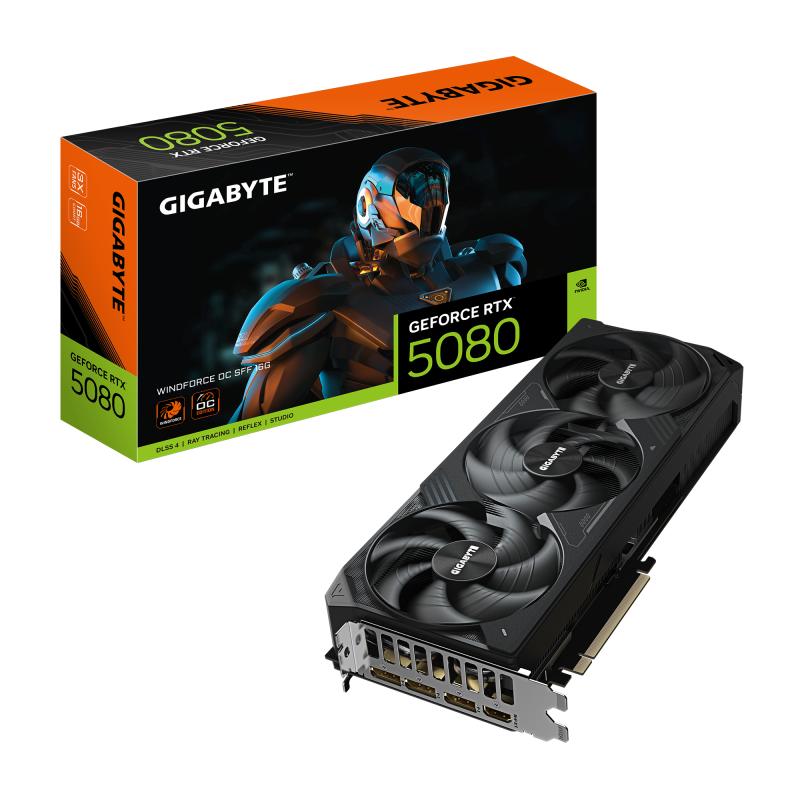 GIGABYTE GEFORCE RTX 5080 WINDFORCE OC SFF 16GB GDDR7