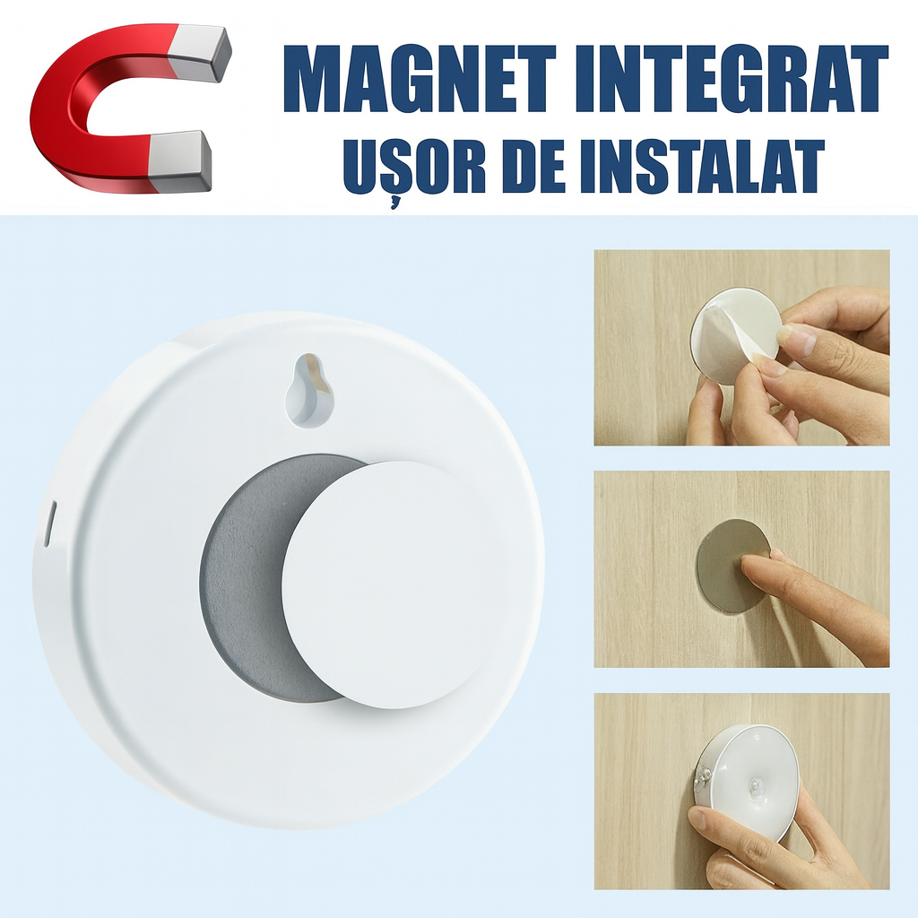Lampa LED cu senzor, 2 temperaturi de culoare, reincarcabil