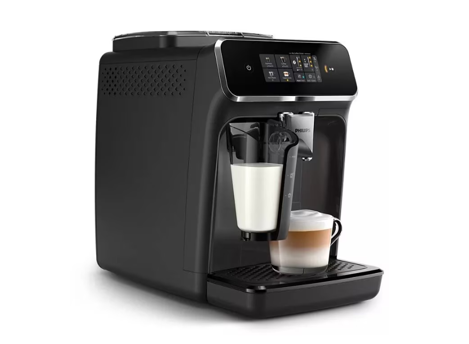 Espressor Automat Philips Series 2000 EP2334/10, 15 Bar, LatteGo, AquaClean, 1.8L, Negru