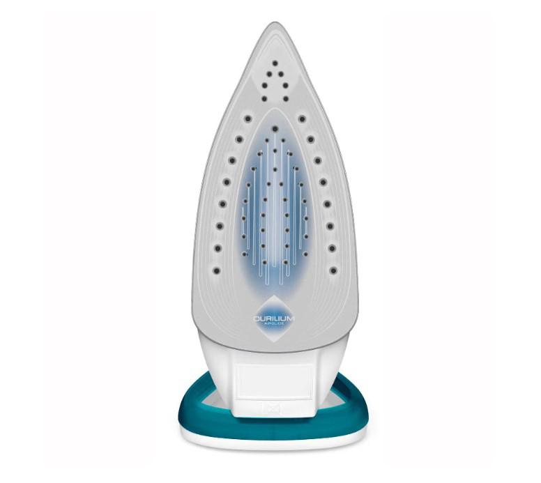 Fier de calcat Tefal EasyGliss Plus FV5718E0, 2500W, talpa Durilium AirGlide, Alb si Turcoaz