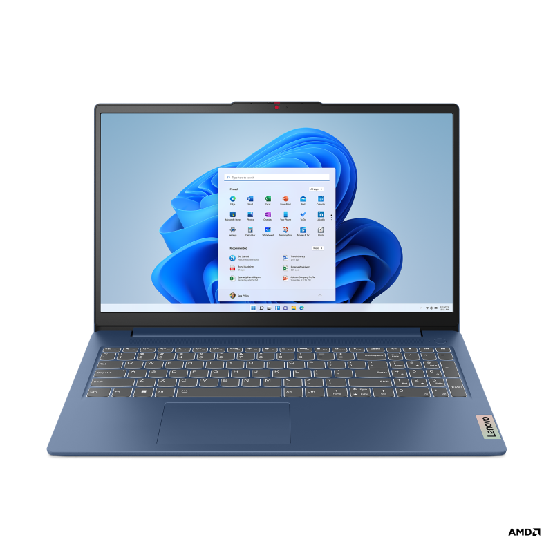 Laptop Lenovo IdeaPad Slim 3 15ABR8, 15.6" FHD (1920x1080) TN 250nits 60 Hz, AMD Ryzen 7 5825U, 16 GB RAM, 1 TB SSD, Free DOS, Abyss Blue