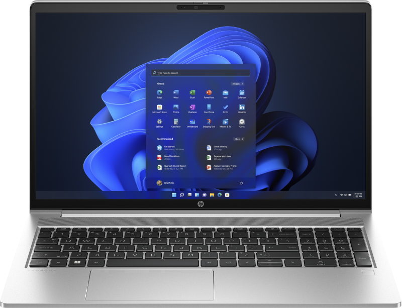 Laptop HP ProBook 455 G10, 15.6 inch FHD (1920x1080) LED Anti-Glare, AMD Ryzen 5-7530U Hexa Core, AMD Radeon Graphics, 16 GB RAM, 512 GB SSD, Windows 11 Pro, Pike Silver