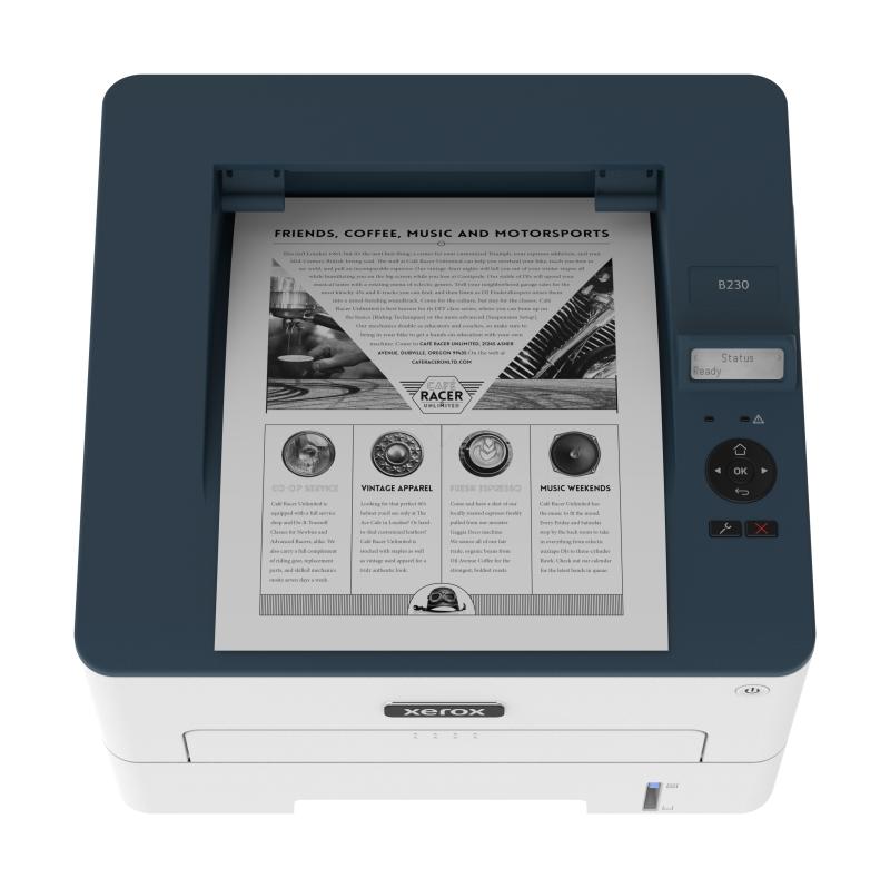 Imprimanta laser monocrom Xerox B230, Retea, Wireless, Duplex, A4