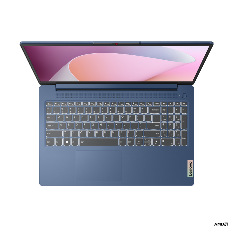 Laptop Lenovo IdeaPad Slim 3 15ABR8, 15.6" FHD (1920x1080) TN 250nits 60 Hz, AMD Ryzen 7 5825U, 16 GB RAM, 1 TB SSD, Free DOS, Abyss Blue