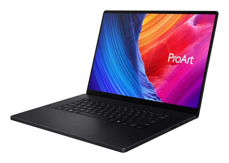 Laptop ASUS ProArt P16 OLED H7606WP, AMD Ryzen AI 9 HX 370, 16" 4K Touch, 64GB LPDDR5X, 1TB SSD, NVIDIA GeForce RTX 5070 8GB, Win 11 Pro, Negru