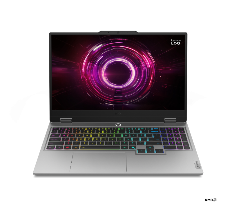 Laptop Lenovo Gaming LOQ 15AHP10, 15.6" FHD (1920x1080) IPS 300nits Anti-glare, 144 Hz, AMD Ryzen™ 7 250, NVIDIA GeForce RTX 5060 8GB GDDR7, 16 GB RAM, 1 TB SSD, Free DOS, Luna Grey