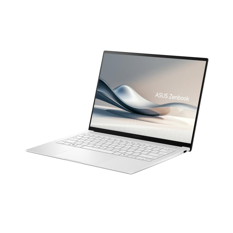 Laptop ASUS Zenbook S 14, UX5406SA-PV178X, 14.0-inch, 3K (2880 x 1800) OLED 120 Hz, Intel Core Ultra 7 258V, 32 GB RAM, 1 TB SSD, Windows 11 Pro, Scandinavian White