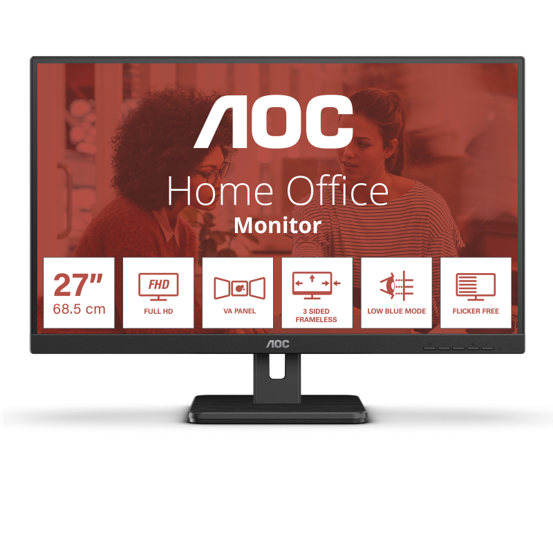 Monitor AOC 27E3UM 27", Full HD, VA, 75Hz, Negru