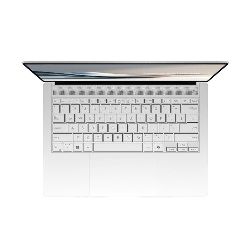 Laptop ASUS Zenbook S 14, UX5406SA-PV178X, 14.0-inch, 3K (2880 x 1800) OLED 120 Hz, Intel Core Ultra 7 258V, 32 GB RAM, 1 TB SSD, Windows 11 Pro, Scandinavian White