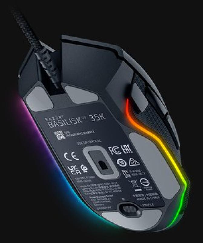 Mouse Gaming Wireless Razer Basilisk V3 Pro, 35000 DPI, iluminare Chroma RGB, Negru