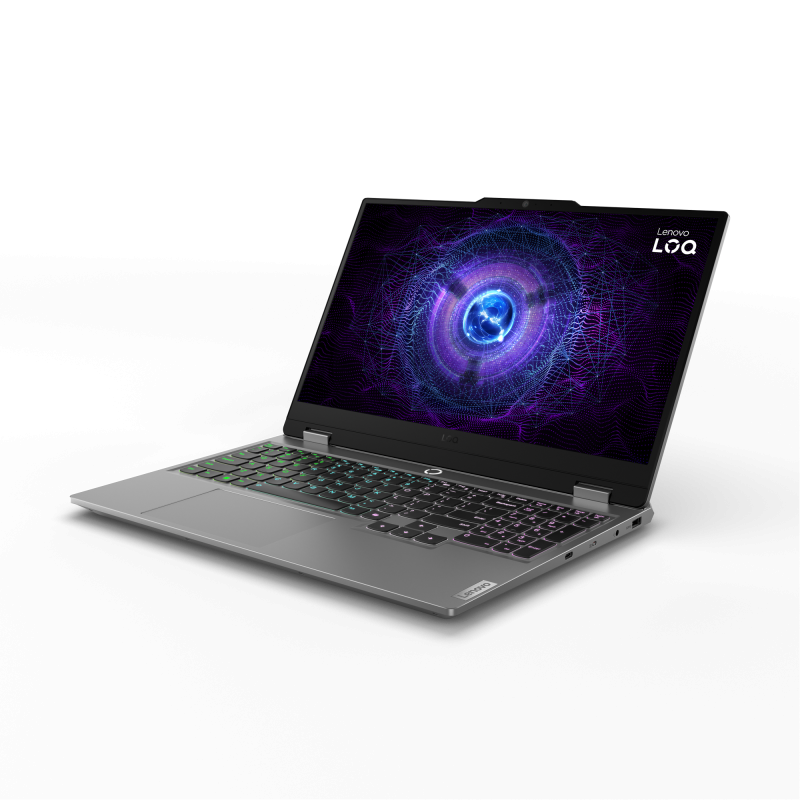 Laptop Lenovo Gaming LOQ 15IAX9, 15.6" FHD (1920x1080) IPS 300 nits, 144 Hz, Intel Core i5-12450HX, NVIDIA GeForce RTX 3050 6GB GDDR6, 24 GB RAM, 1TB SSD, Luna Grey