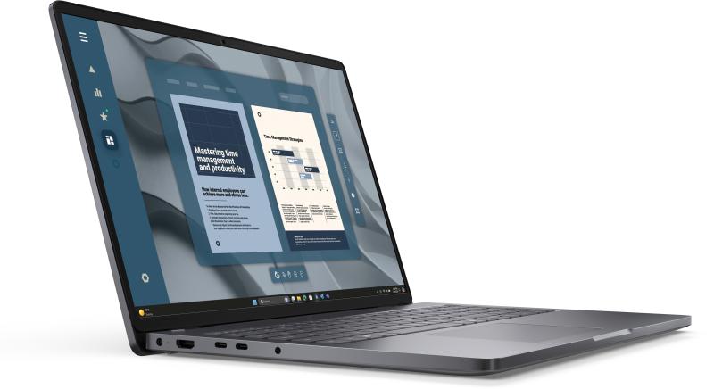 Laptop Dell Pro 16 PC16255, AMD Ryzen 5 220, 16" FHD+, 16GB DDR5, 512GB SSD, AMD Radeon 740M, Win 11 Pro, Negru