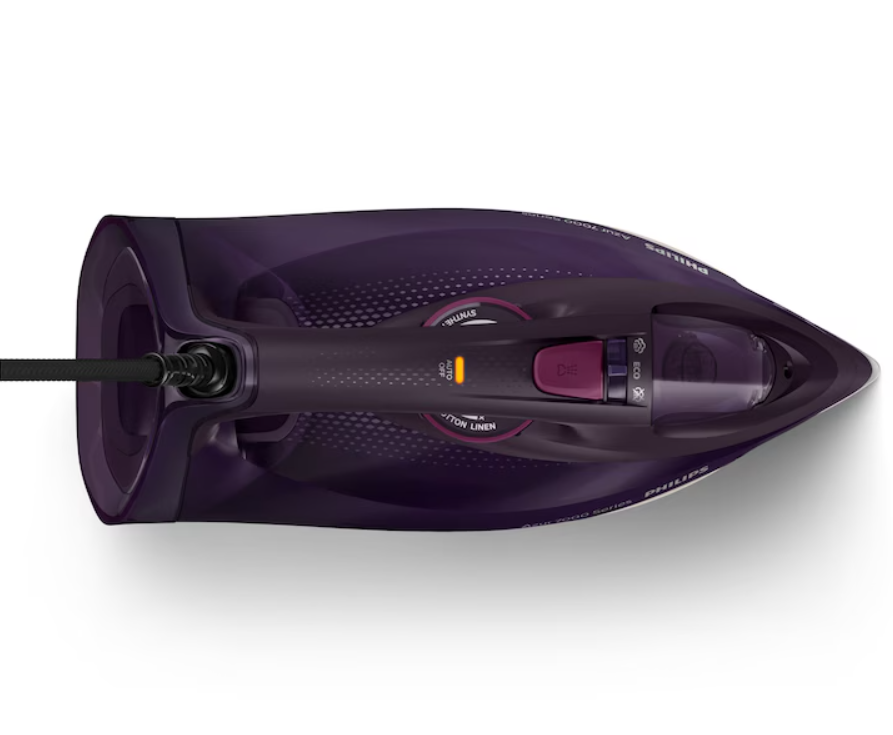 Fier de calcat Philips Azur DST7061/30, 3000W, talpa SteamGlide Elite, oprire automata, Violet