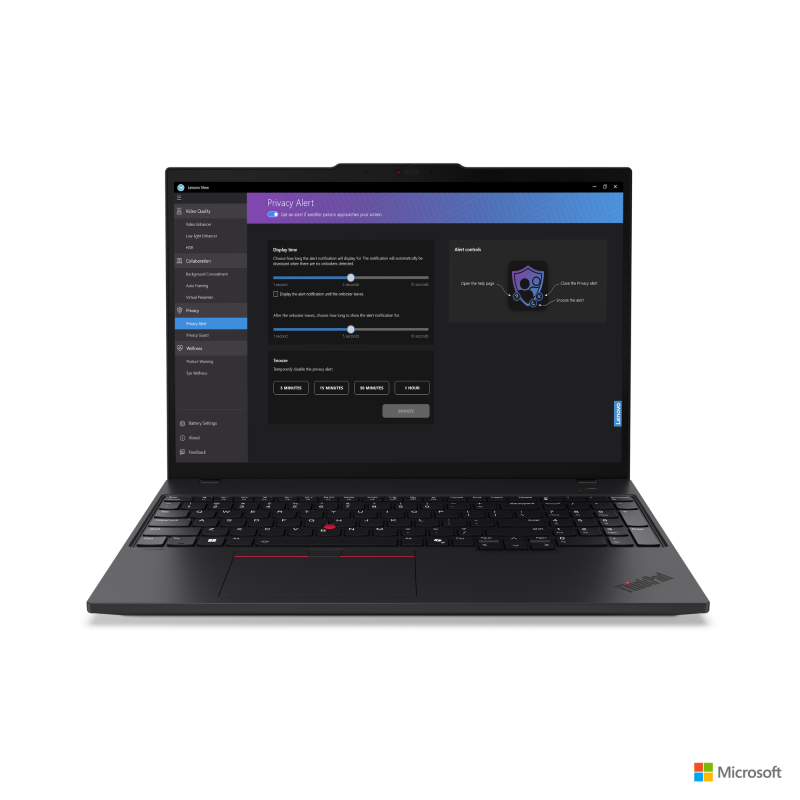 Laptop Lenovo ThinkPad T16 Gen 3, Intel Core Ultra 5 125U, 16" WUXGA, 16GB, 512GB SSD, Intel Graphics, Win 11 Pro, Negru