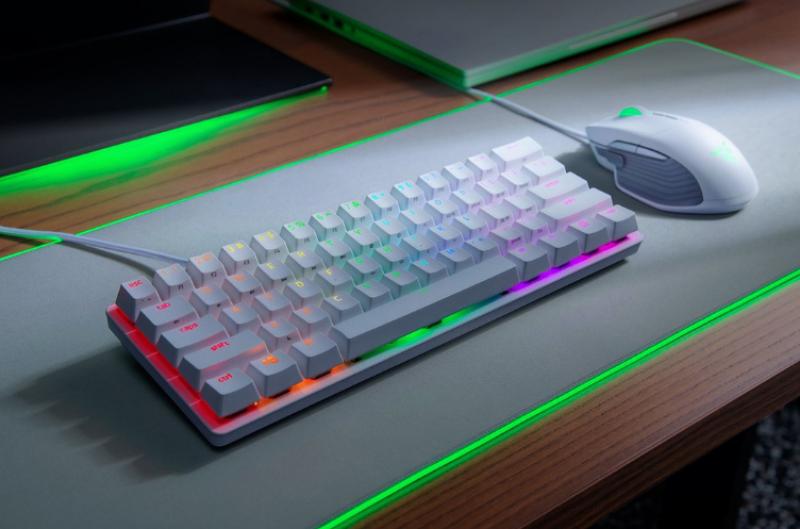 Tastatura Razer Huntsman Mini, gaming, alba