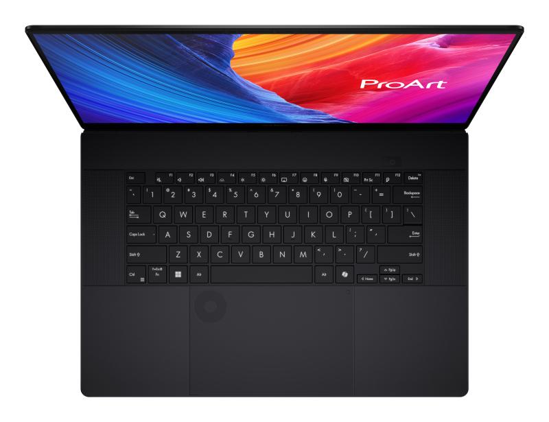 Laptop ASUS ProArt P16 OLED H7606WP, AMD Ryzen AI 9 HX 370, 16" 4K Touch, 64GB LPDDR5X, 1TB SSD, NVIDIA GeForce RTX 5070 8GB, Win 11 Pro, Negru