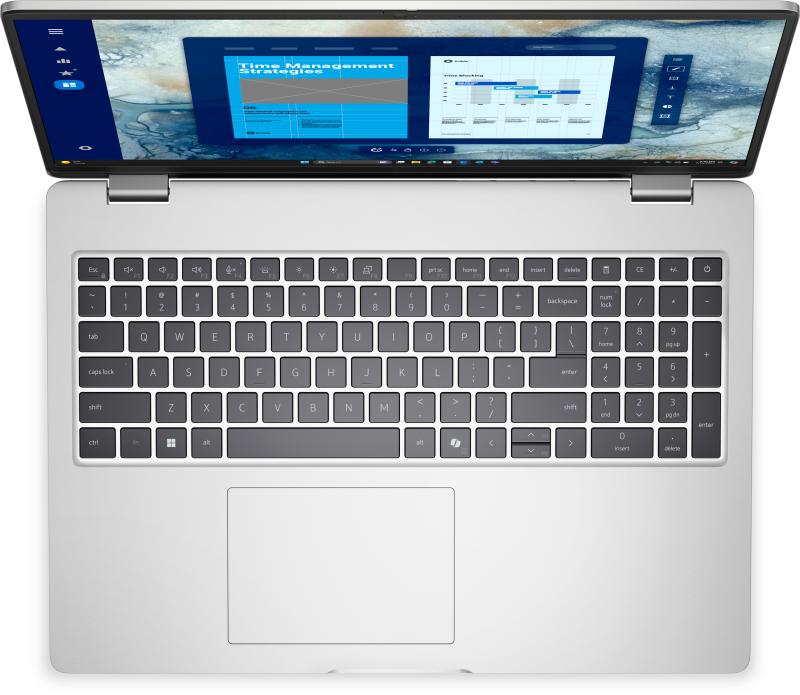Laptop Dell Pro 16 PC16250, Intel Core 3 100U, 16" FHD+, 8GB DDR5, 512GB SSD, Intel Graphics, Windows 11 Pro, Platinum SIlver