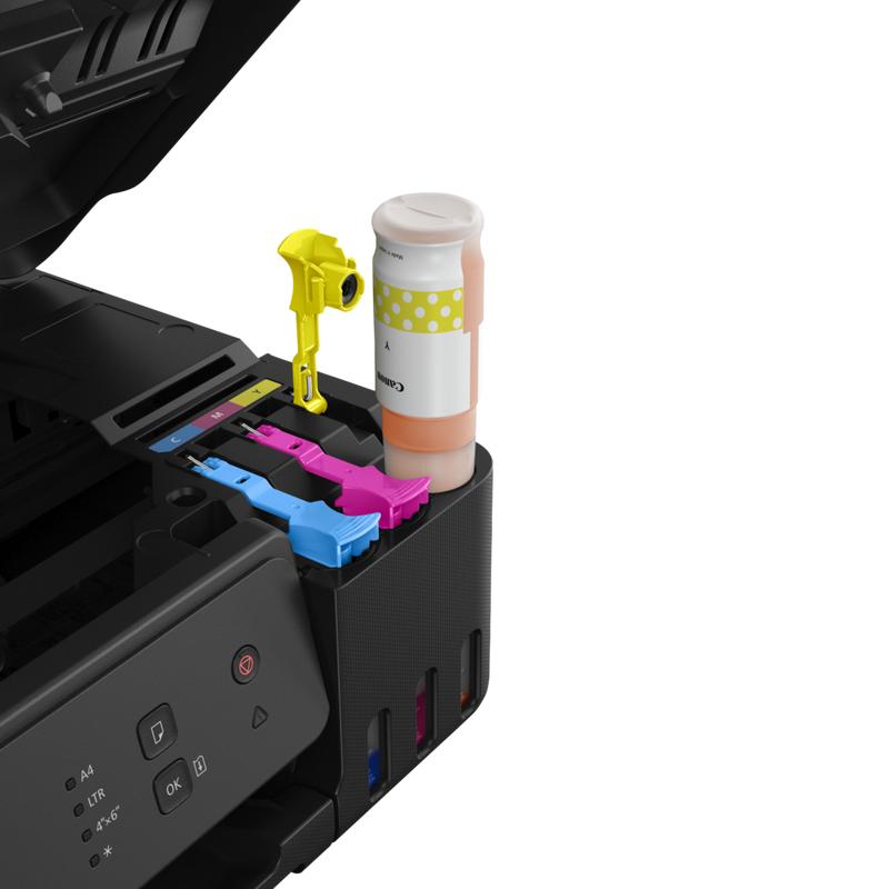 Imprimanta inkjet color CISS Canon PIXMA G1430, dimensiune A4, viteza 11ipm alb-negru, 6ipm color, rezolutie printare 4800x1200 dpi, imprimare fara margini, alimentare hartie 100 coli