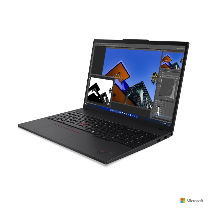 Laptop Lenovo ThinkPad T16 Gen 3, Intel Core Ultra 5 125U, 16" WUXGA, 16GB, 512GB SSD, Intel Graphics, Win 11 Pro, Negru