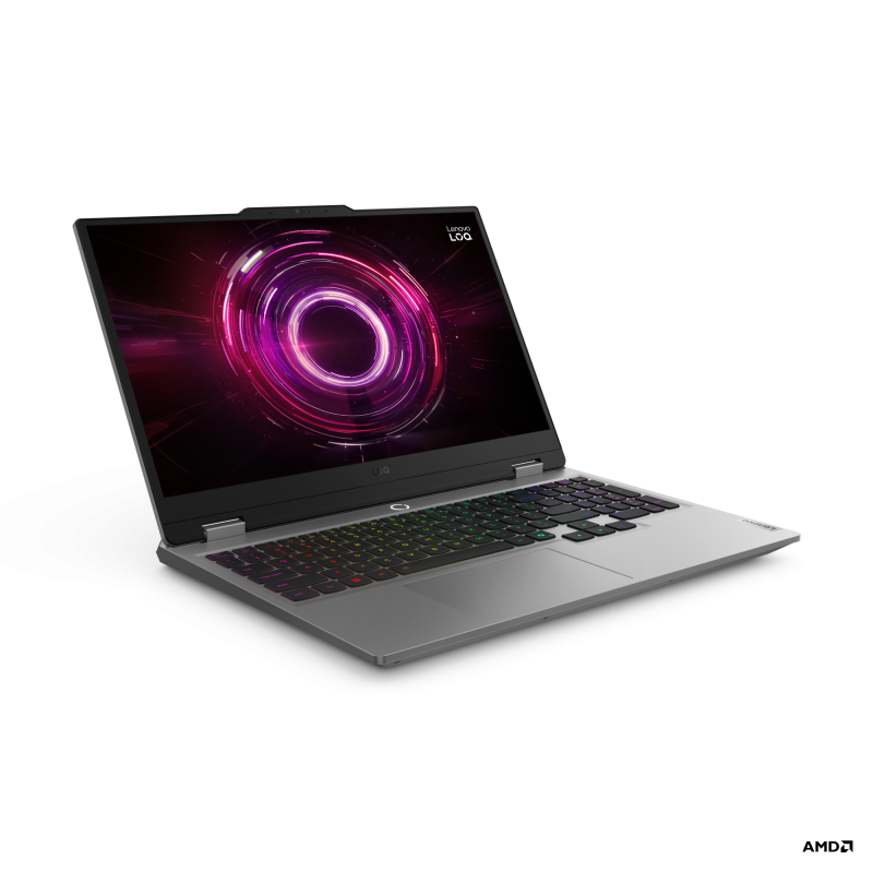 Laptop Lenovo Gaming LOQ 15AHP10, 15.6" FHD (1920x1080) IPS 300nits Anti-glare, 144 Hz, AMD Ryzen™ 7 250, NVIDIA GeForce RTX 5060 8GB GDDR7, 16 GB RAM, 1 TB SSD, Free DOS, Luna Grey