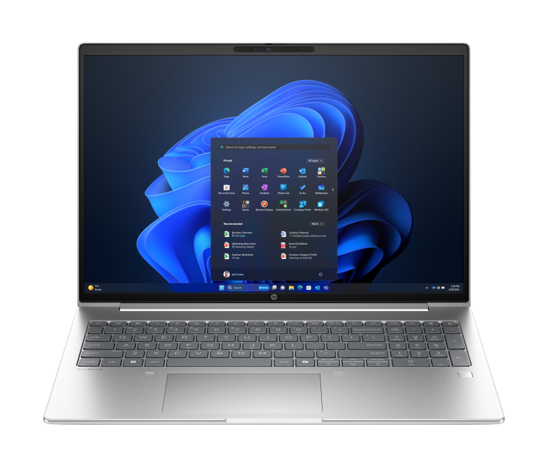 Laptop HP ProBook 4 G1a AD2K3ET, 16" WUXGA+, AMD Ryzen 7 250, 24 GB DDR5, 512 GB SSD, AMD Radeon 780M Graphics, Win 11 Pro, Argintiu