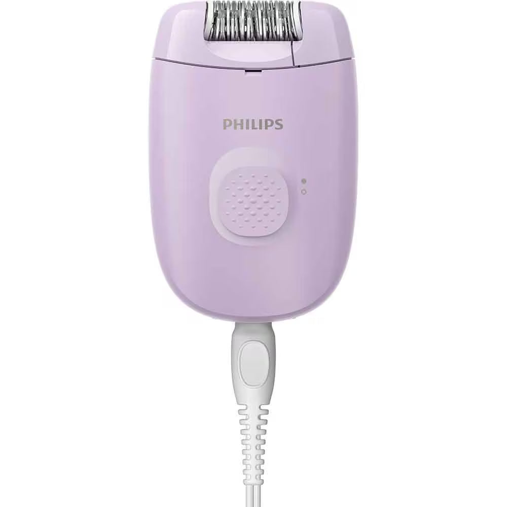 Epilator PHILIPS Seria 2000 BRE237/00, 1 viteza, 2 accesorii, retea, lila