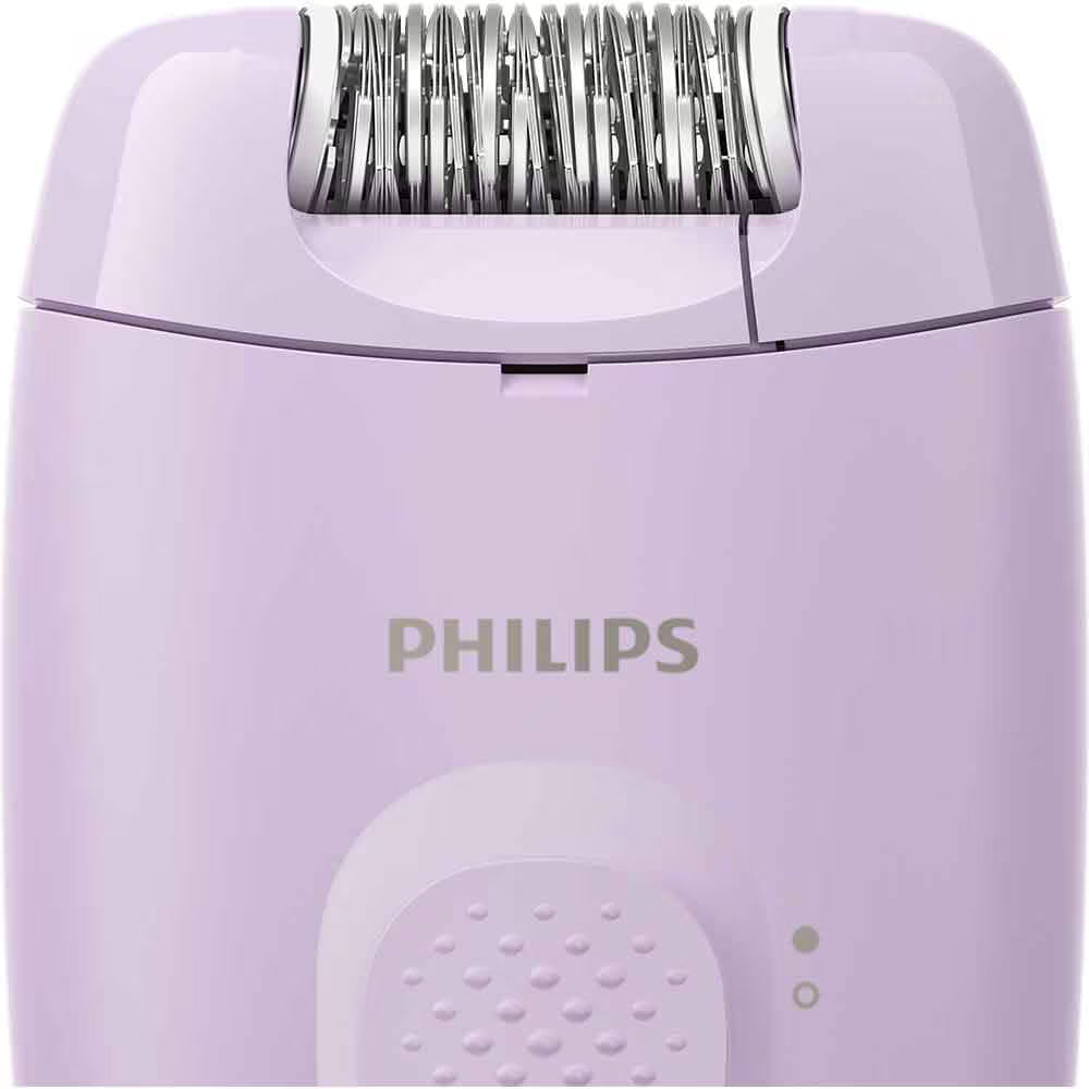 Epilator PHILIPS Seria 2000 BRE237/00, 1 viteza, 2 accesorii, retea, lila