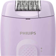Epilator PHILIPS Seria 2000 BRE237/00, 1 viteza, 2 accesorii, retea, lila