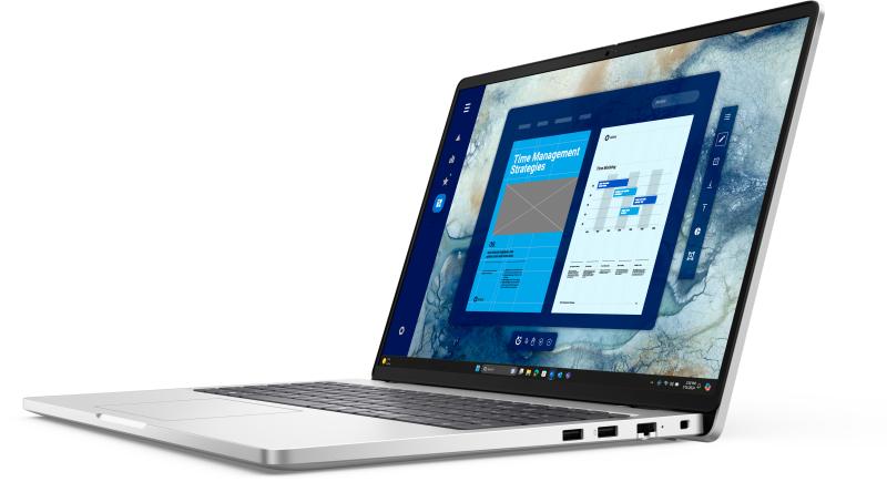 Laptop Dell Pro 16 PC16250, Intel Core 3 100U, 16" FHD+, 8GB DDR5, 512GB SSD, Intel Graphics, Windows 11 Pro, Platinum SIlver
