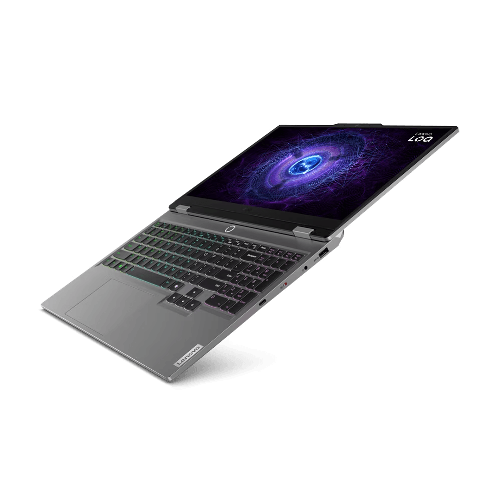 Laptop Lenovo Gaming LOQ 15IAX9, 15.6" FHD (1920x1080) IPS 300 nits, 144 Hz, Intel Core i5-12450HX, NVIDIA GeForce RTX 3050 6GB GDDR6, 24 GB RAM, 1TB SSD, Luna Grey
