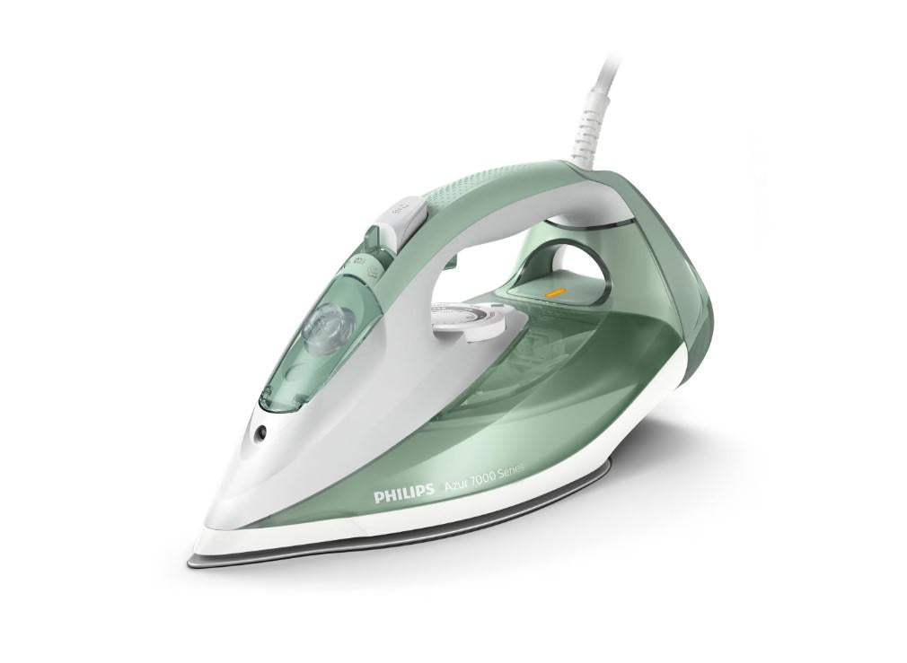 Fier de calcat Philips Azur DST7012/70, 2600W, talpa SteamGlide Plus, Verde/ Gri