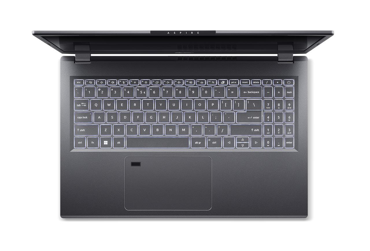Laptop Acer Aspire 15 A15-51M-59HJ, 15,6 inch (39,62 cm), FHD IPS Display (non-glare) 60 Hz, 1920 x 1080, 16:9, Intel Core i5-13420H Processor, 16 GB RAM, 512 GB SSD, No OS, Steel Gray