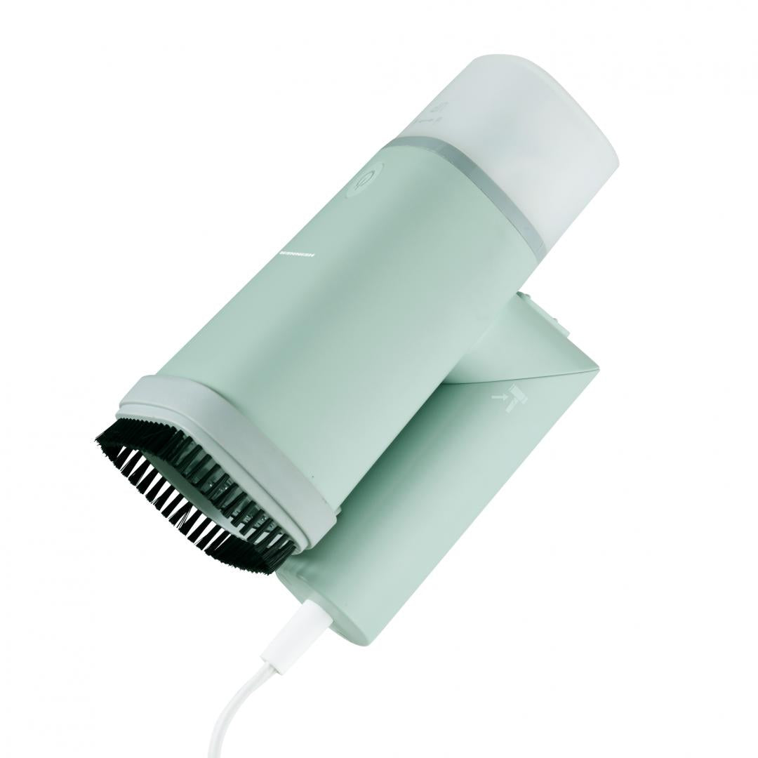 Aparat de calcat vertical Heinner Venus HGS-1500GR, 1500W, talpa ceramica, perie inclusa, Verde
