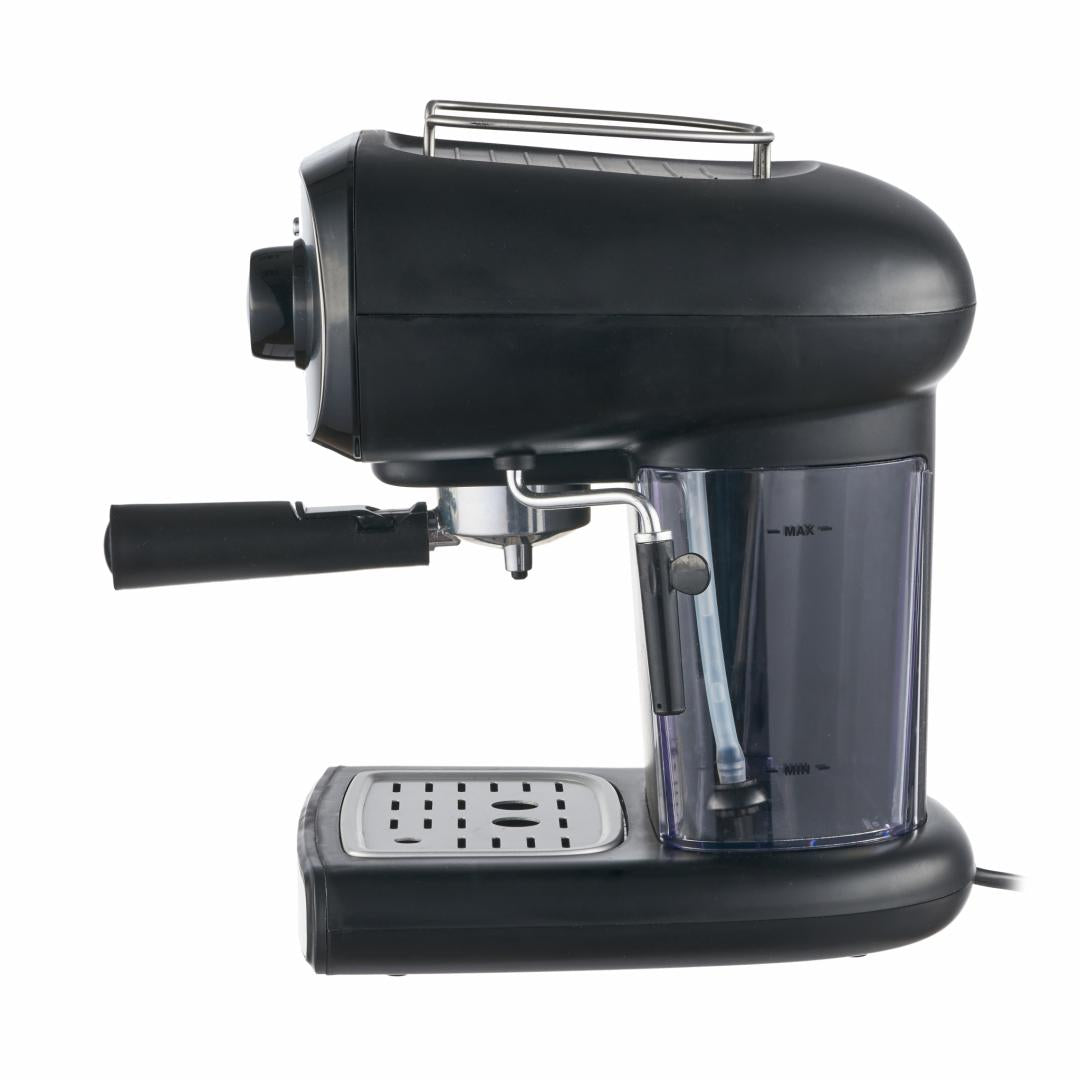 Espressor Manual Heinner HEM-1100BKX, 15 Bar, 1.2L, Cafea Măcinată, Filtru Dublu, Inox, 850W
