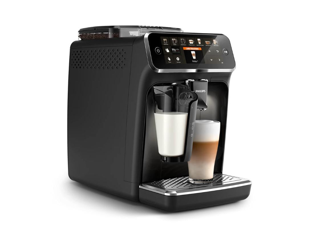 Espressor Automat Philips LatteGo EP5441/50, 1500W, 15 Bar, 12 Băuturi, Râșniță Ceramică, Negru
