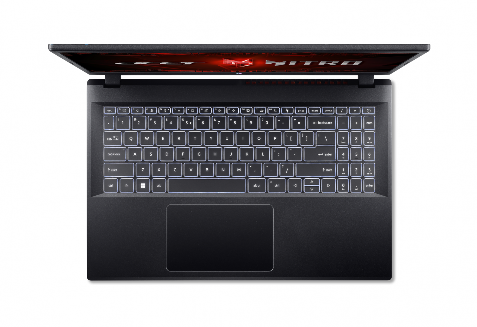 Laptop Acer Gaming Nitro V15 ANV15-51, 15.6" IPS display, Full HD 1920 x 1080, 144 Hz, Intel Core i5-13420H, NVIDIA Geforce RTX 2050 4GB GDDR6, 16 GB RAM, 512 GB SSD, No OS, Obsidian Black