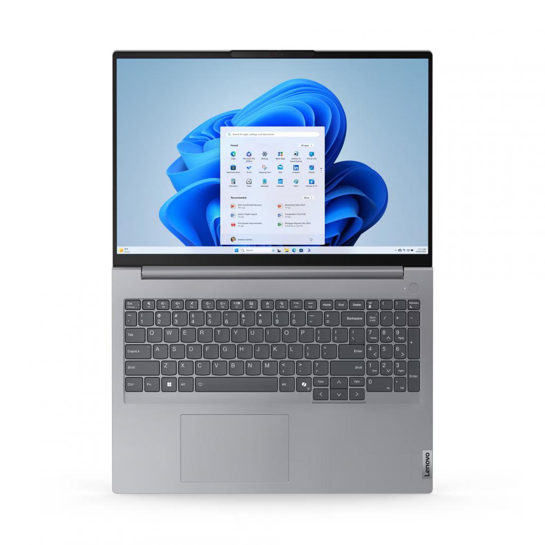 Laptop Lenovo ThinkBook 16 G7 IML, 16" WUXGA (1920x1200) IPS 300nits, Intel Core Ultra 7 155H, Intel Arc Graphics, 16 GB RAM, 512 GB SSD, Windows 11 Pro, Arctic Grey
