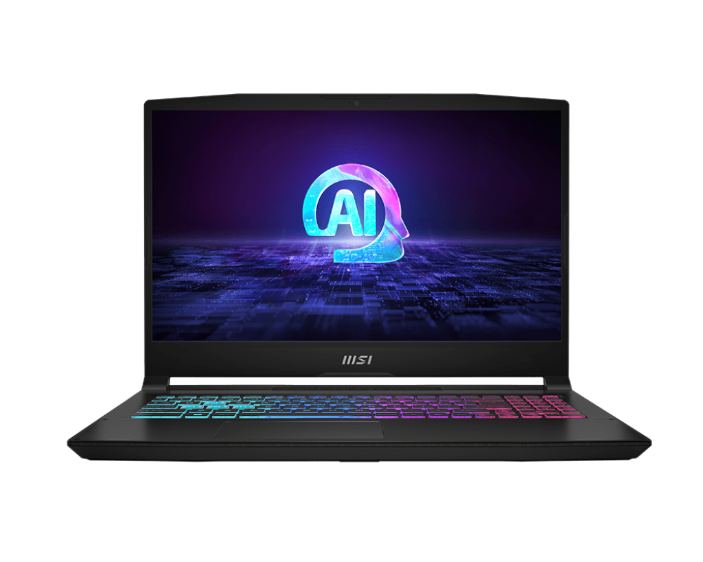 Laptop MSI Gaming Katana A15 AI B8VE-605XRO, 15.6" FHD (1920x1080), 144Hz, AMD Ryzen 7 8845HS, NVIDIA GeForce RTX 4050 Laptop GPU 6GB GDDR6, 16 GB RAM, 512 GB SSD, Free DOS, Black