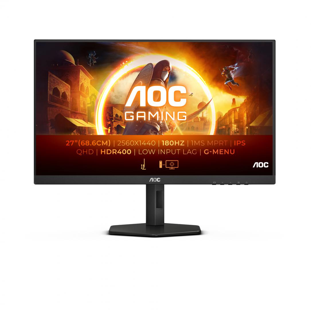 Monitor AOC Q27G4X 27", QHD, IPS, 180Hz, Negru