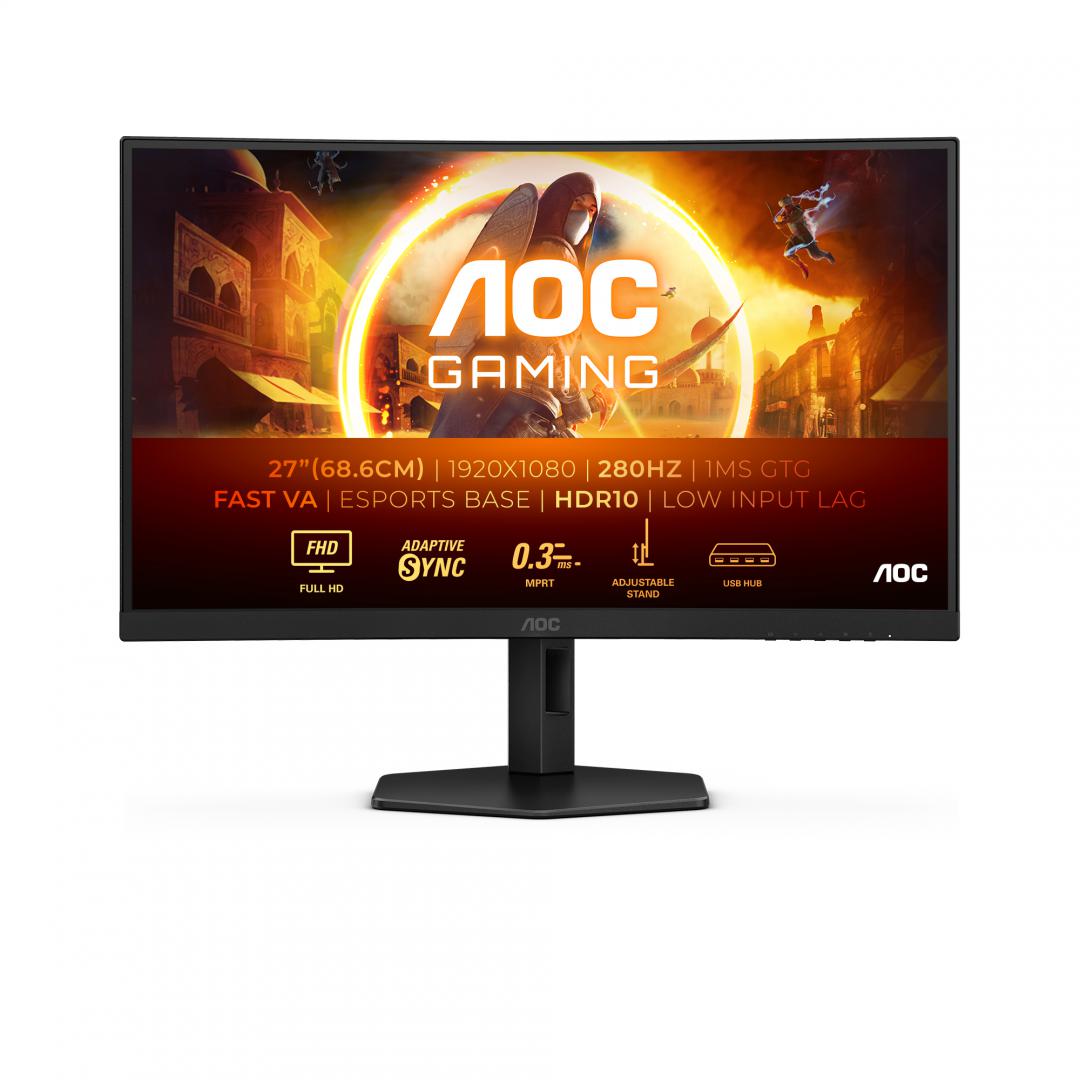 Monitor AOC C27G4ZXU 27", Full HD, VA, 280Hz, Negru