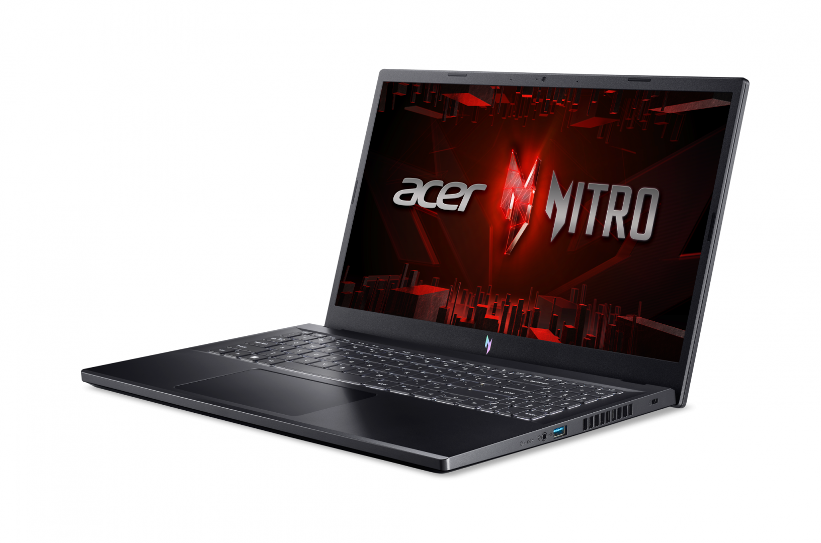 Laptop Acer Gaming Nitro V15 ANV15-51, 15.6" IPS display, Full HD 1920 x 1080, 144 Hz, Intel Core i5-13420H, NVIDIA Geforce RTX 2050 4GB GDDR6, 16 GB RAM, 512 GB SSD, No OS, Obsidian Black