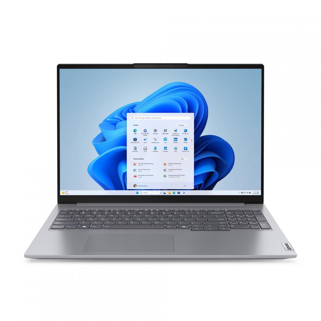 Laptop Lenovo ThinkBook 16 G7 IML, 16" WUXGA (1920x1200) IPS 300nits, Intel Core Ultra 7 155H, Intel Arc Graphics, 16 GB RAM, 512 GB SSD, Windows 11 Pro, Arctic Grey