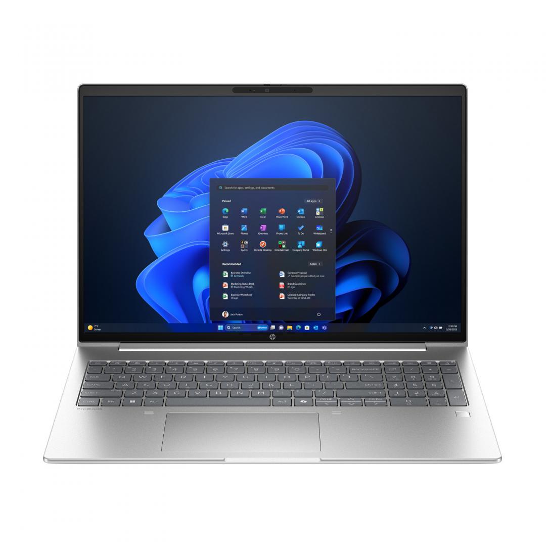 Laptop HP ProBook 4 G1a AD2K3ET, 16" WUXGA+, AMD Ryzen 7 250, 24 GB DDR5, 512 GB SSD, AMD Radeon 780M Graphics, Win 11 Pro, Argintiu