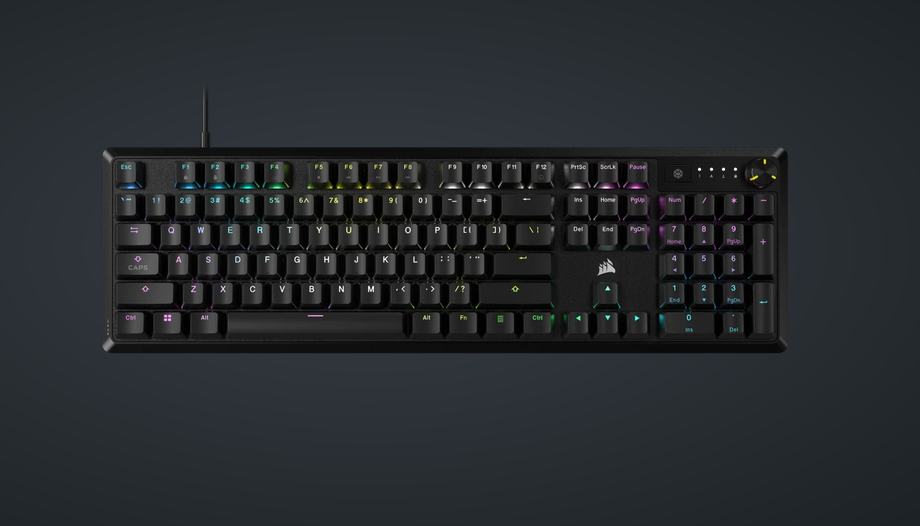 Tastatura mecanica Corsair K70 CORE, red switches, RGB, negru