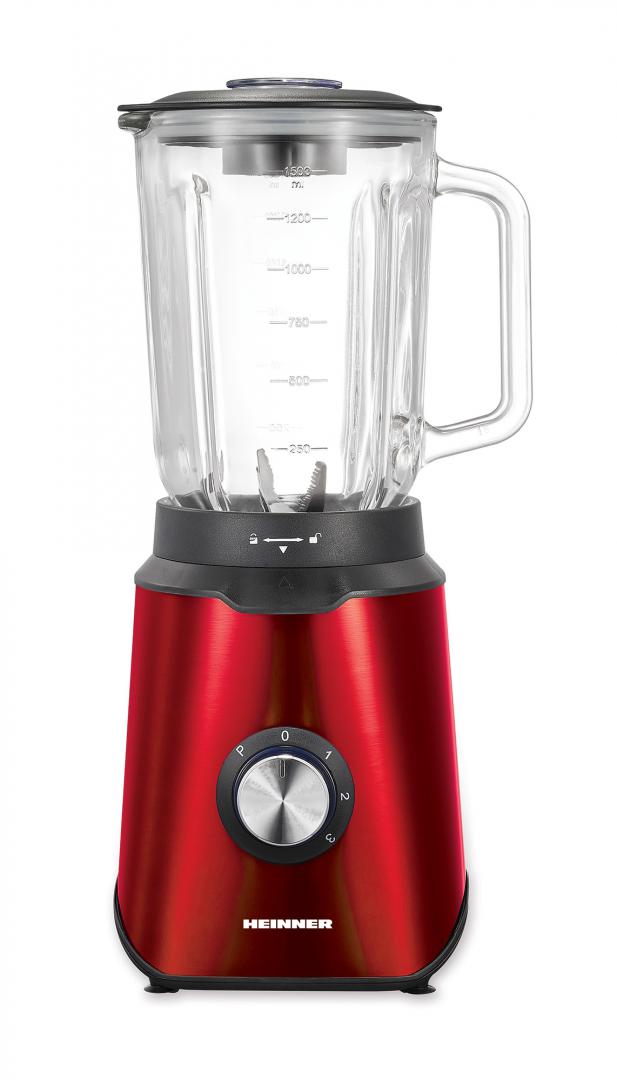 Blender de masa Heinner HBL-1000RED, 1000W, Bol 1.5L, Rosu