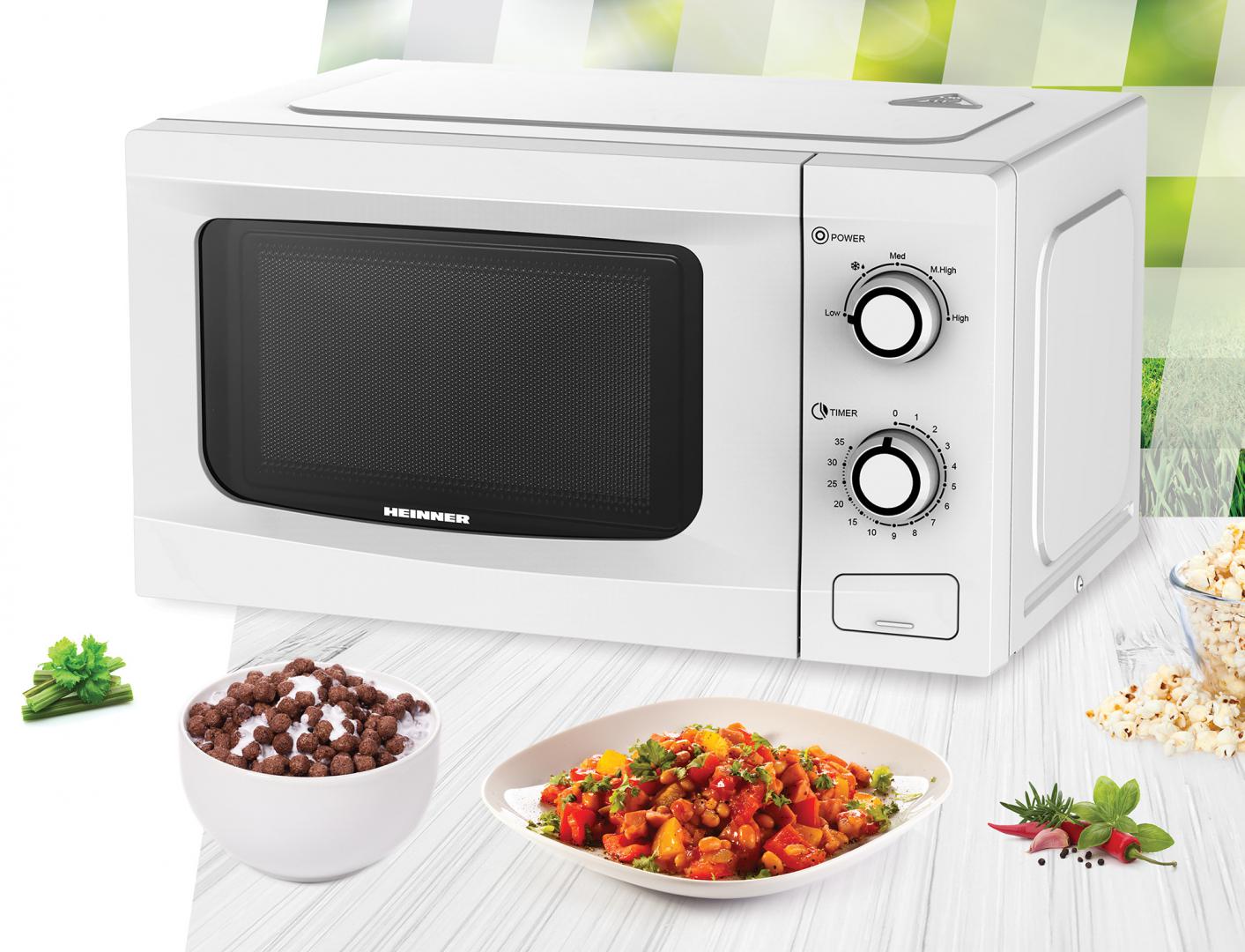Cuptor cu microunde Heinner HMW-M2035WH, 700W, Alb